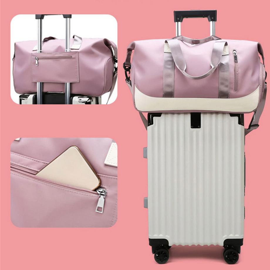 Only-bags.store Sac de sport avec compartiment à chaussures et compartiment humide  