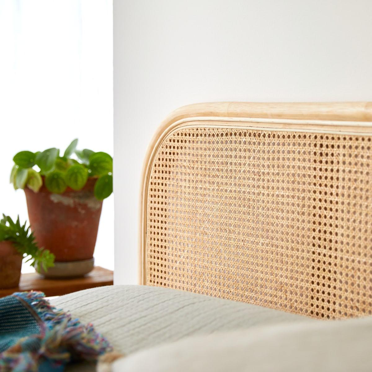 Tikamoon Testiera in rattan 160 cm Joséphine  