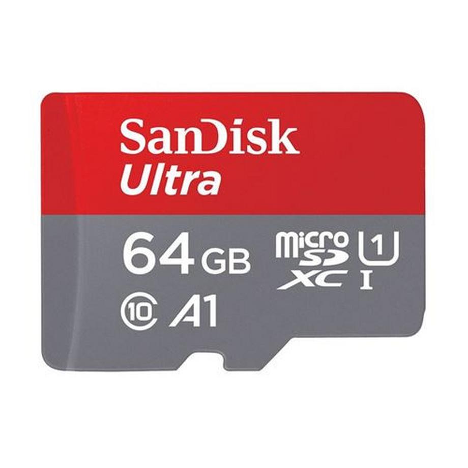 SanDisk  SanDisk Ultra - Carte mémoire flash (adaptateur microSDXC vers SD inclus(e)) - 64 Go - A1 / UHS Class 1 / Class10 - microSDXC UHS-I 