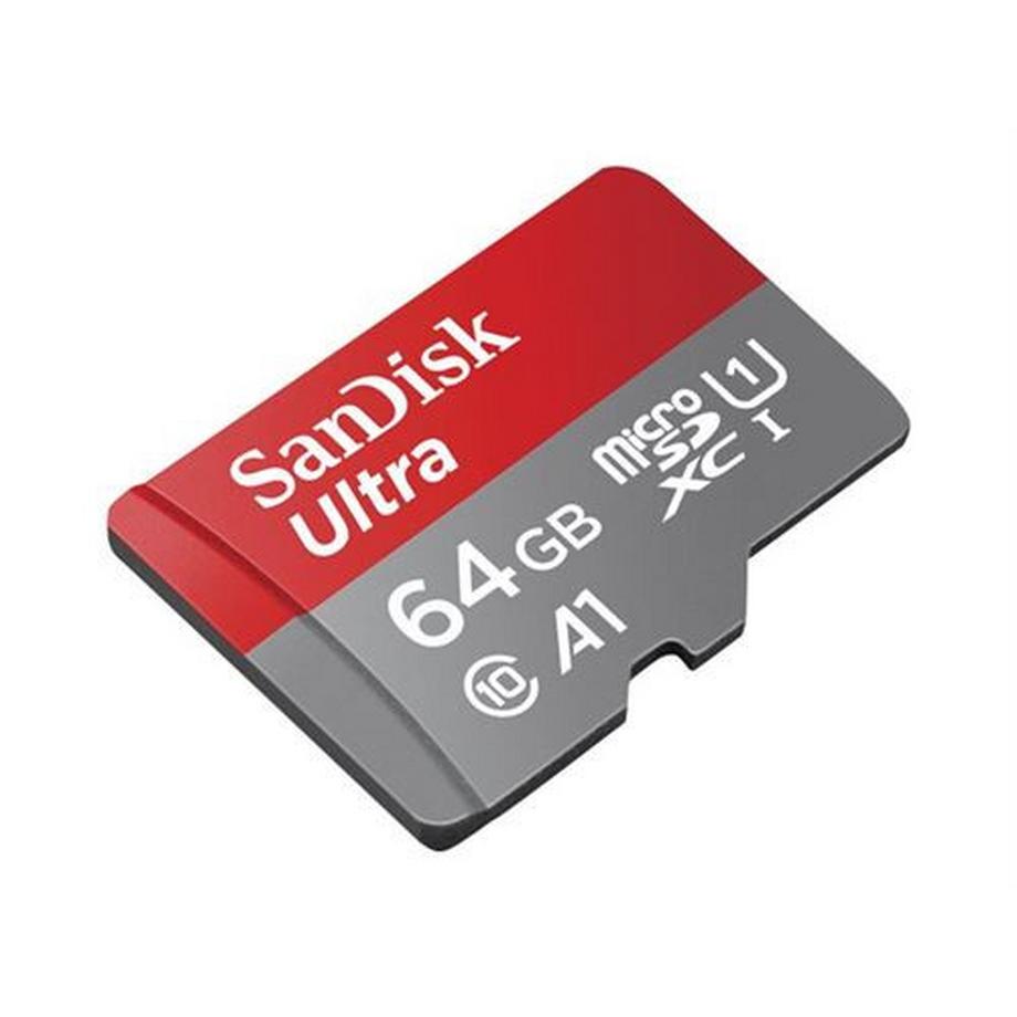 SanDisk  SanDisk Ultra - Carte mémoire flash (adaptateur microSDXC vers SD inclus(e)) - 64 Go - A1 / UHS Class 1 / Class10 - microSDXC UHS-I 