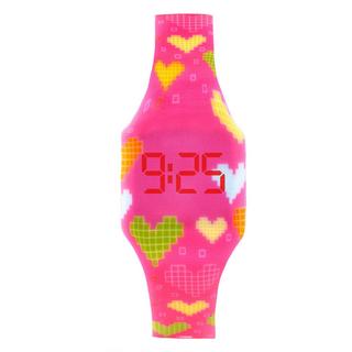 Kiddus  Digital LED Kinderuhr Hearts 