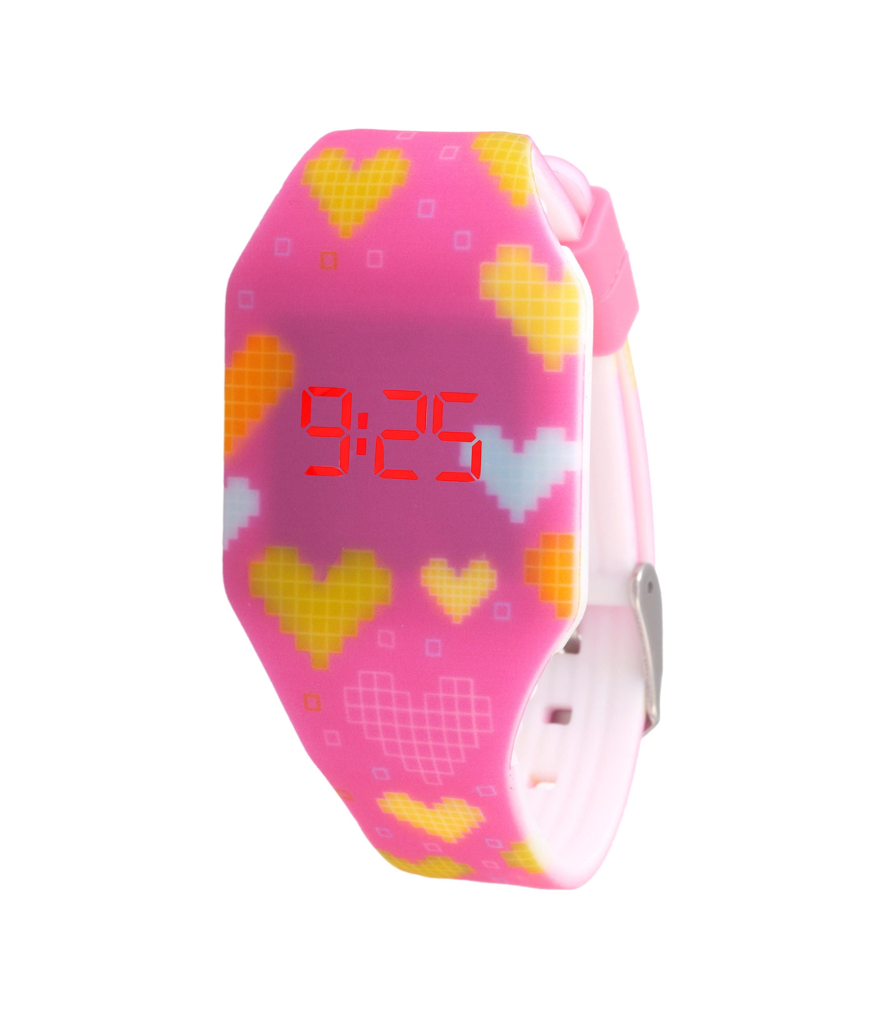 Kiddus  Digital LED Kinderuhr Hearts 