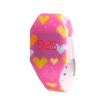 Digital LED Kinderuhr Hearts