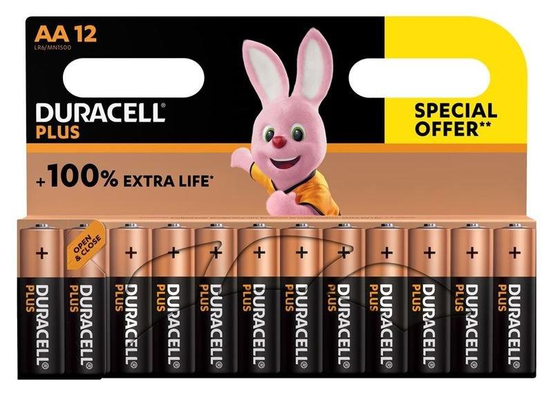 Image of DURACELL DURACELL PLUS 100% AA X12 SO - AA