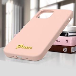 GUESS  Coque iPhone 12 Mini Souple Guess Rose 