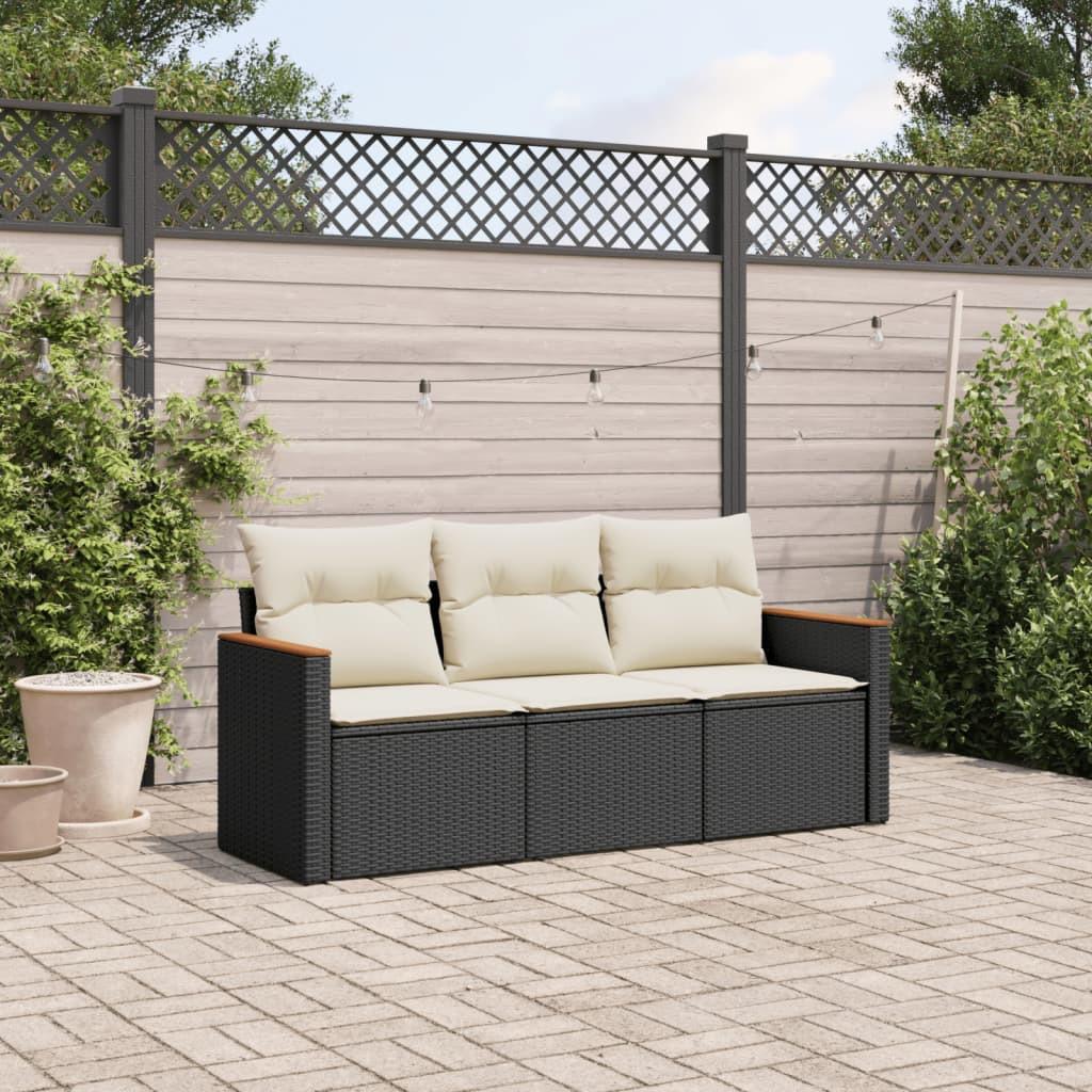 VidaXL set divano da giardino Polirattan  