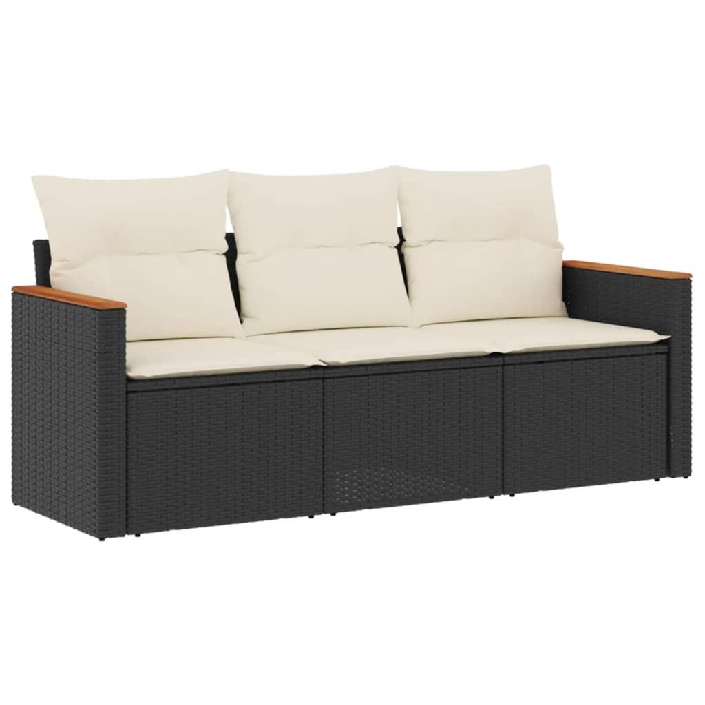 VidaXL set divano da giardino Polirattan  