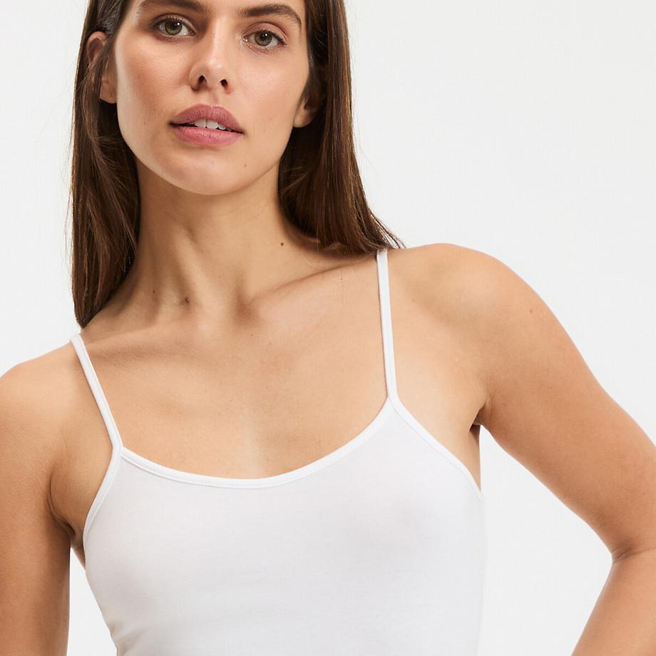 La Redoute Collections Top mit schmalen Trägern  