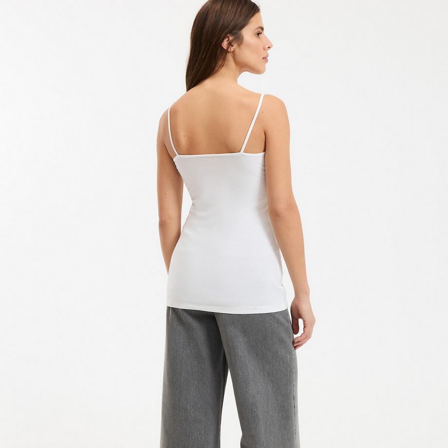 La Redoute Collections Top mit schmalen Trägern  