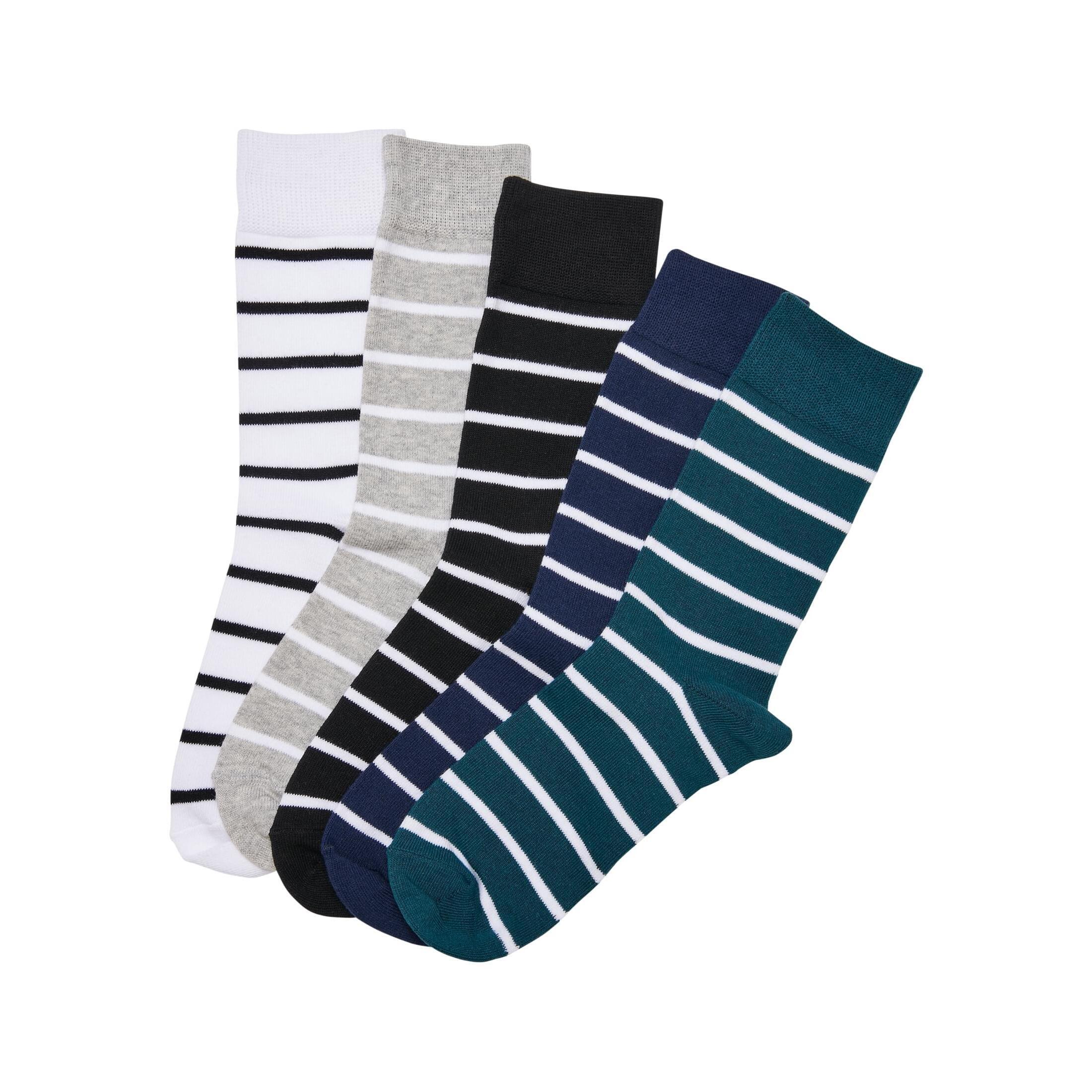 Image of Socken Mit Kleinen Streifen (x5) Herren 39-42