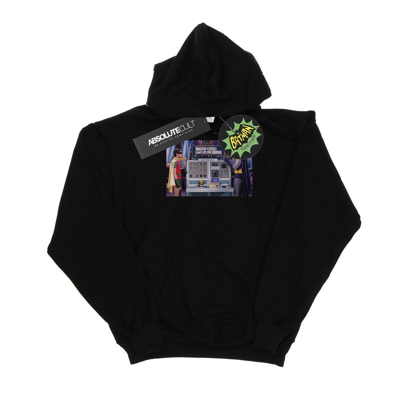 Image of Batman Tv Series Batcomputer Kapuzenpullover Herren Schwarz M
