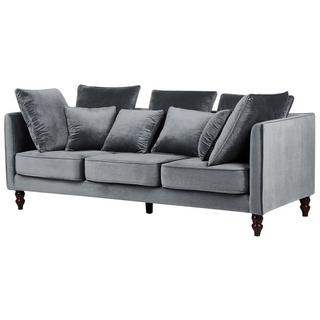 Beliani 3 Sitzer Sofa aus Samtstoff Industriell FENSTAD  