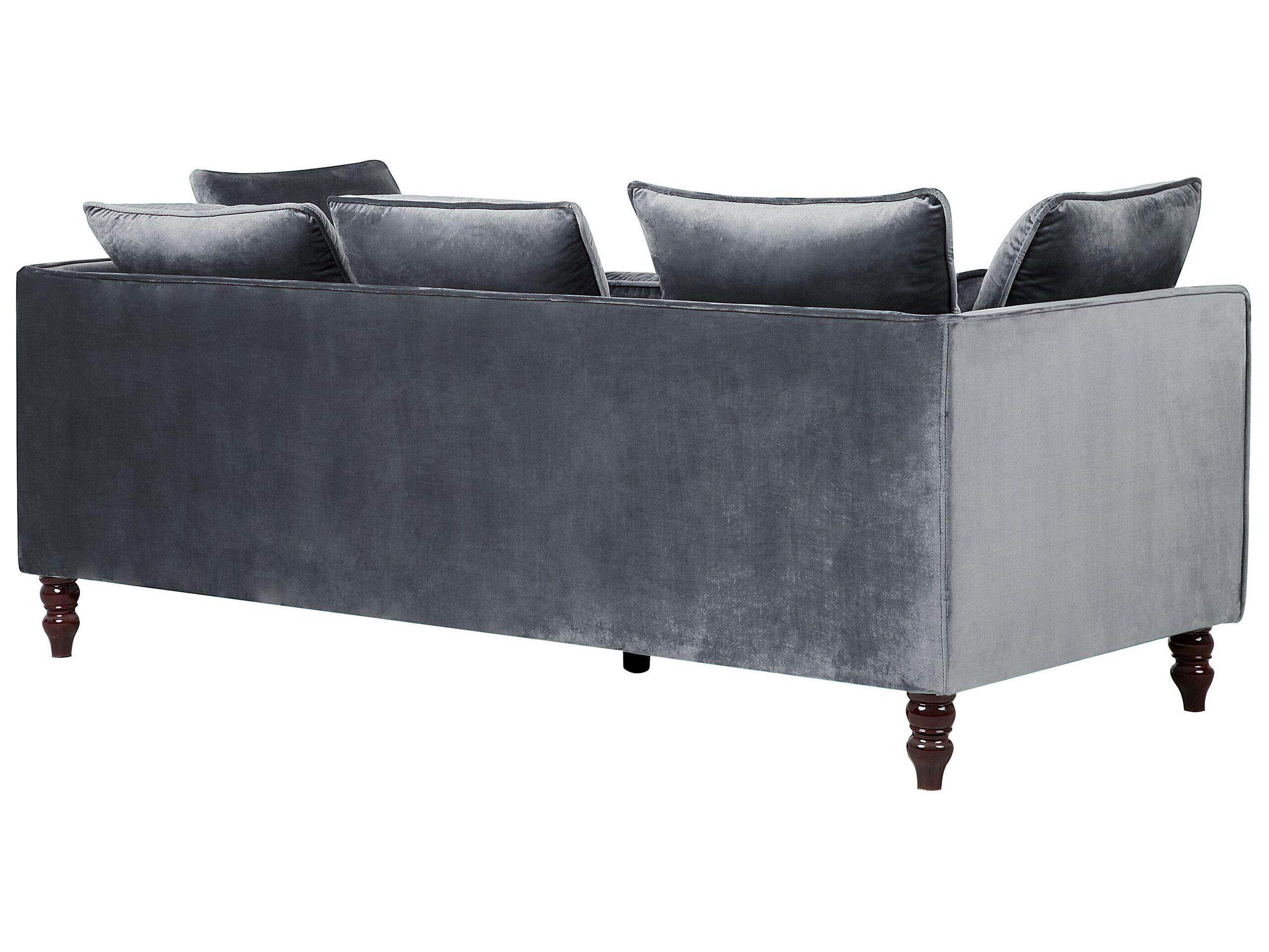 Beliani 3 Sitzer Sofa aus Samtstoff Industriell FENSTAD  