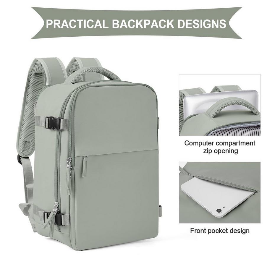 Only-bags.store Zaino impermeabile per laptop e bagaglio a mano da aereo  