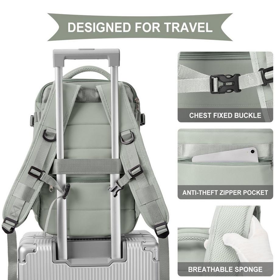 Only-bags.store Zaino impermeabile per laptop e bagaglio a mano da aereo  