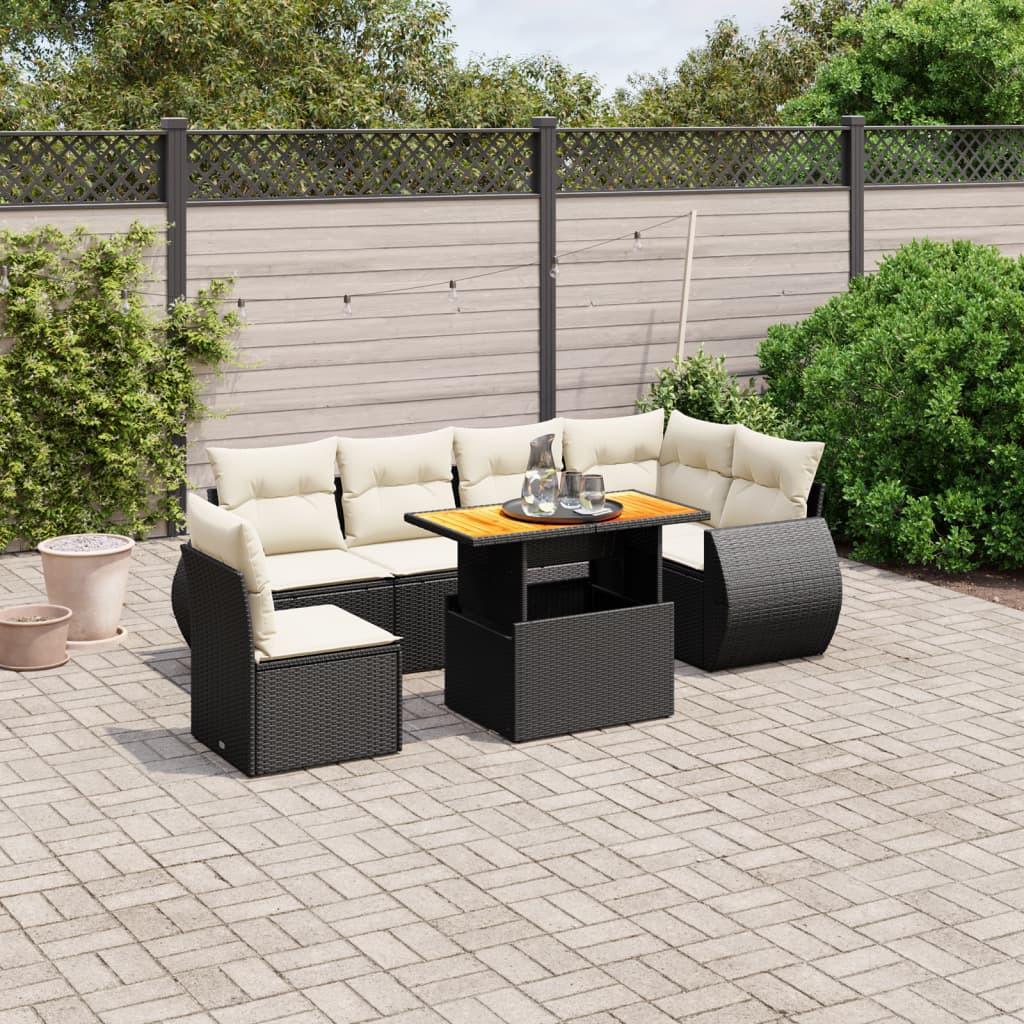 VidaXL set divano da giardino Polirattan  