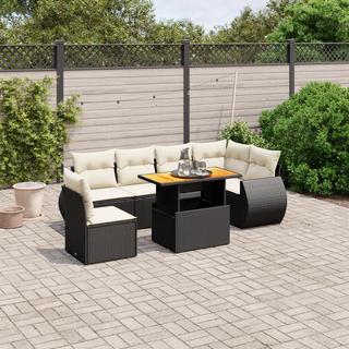 VidaXL set divano da giardino Polirattan  