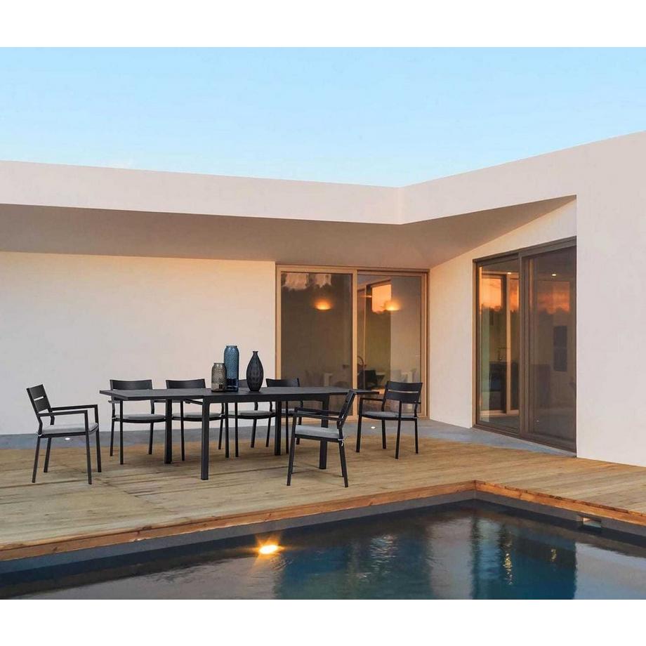 mutoni Garten Ausziehtisch Pelagius 135-270x90 antrazit  