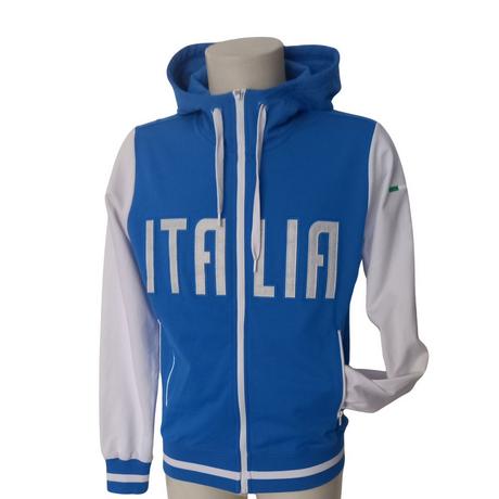 macron Italia Merch Felpa con Cappuccio Full Zip  