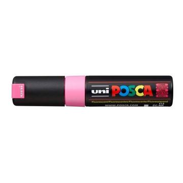 UNI-BALL Posca Marker 8mm PC-8K F.PINK fluo rosa, Keilspitze