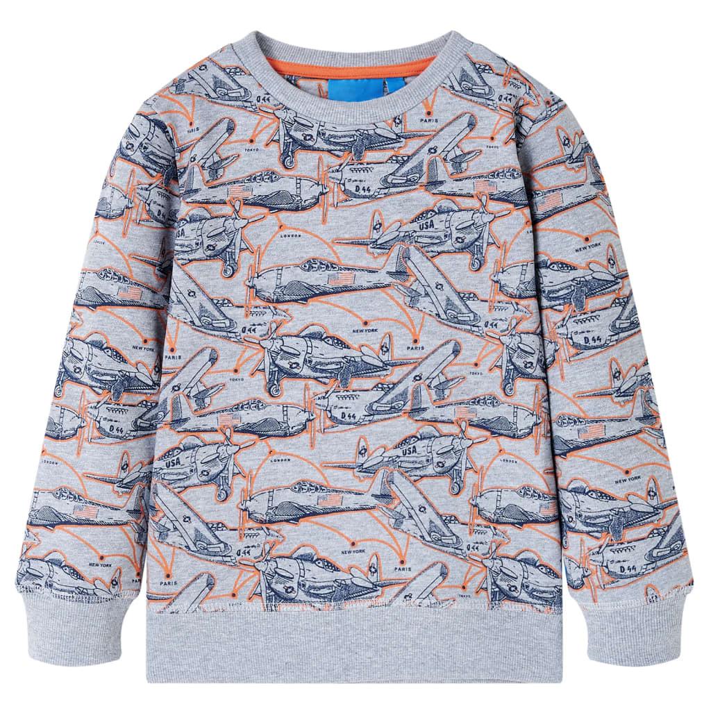 Image of Kinder Sweatshirt Baumwolle Jungen Grau 116