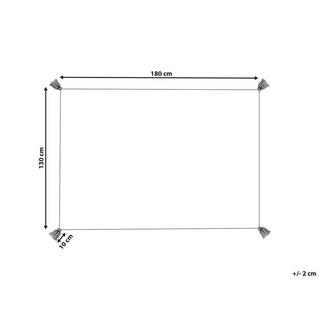 Beliani Dibrugarh Coperta in Cotone Retrò  
