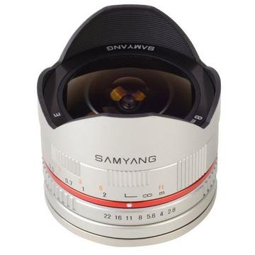 Samyang 8mm 1: 2,8 Fischauge CS II Silber (Sony E)
