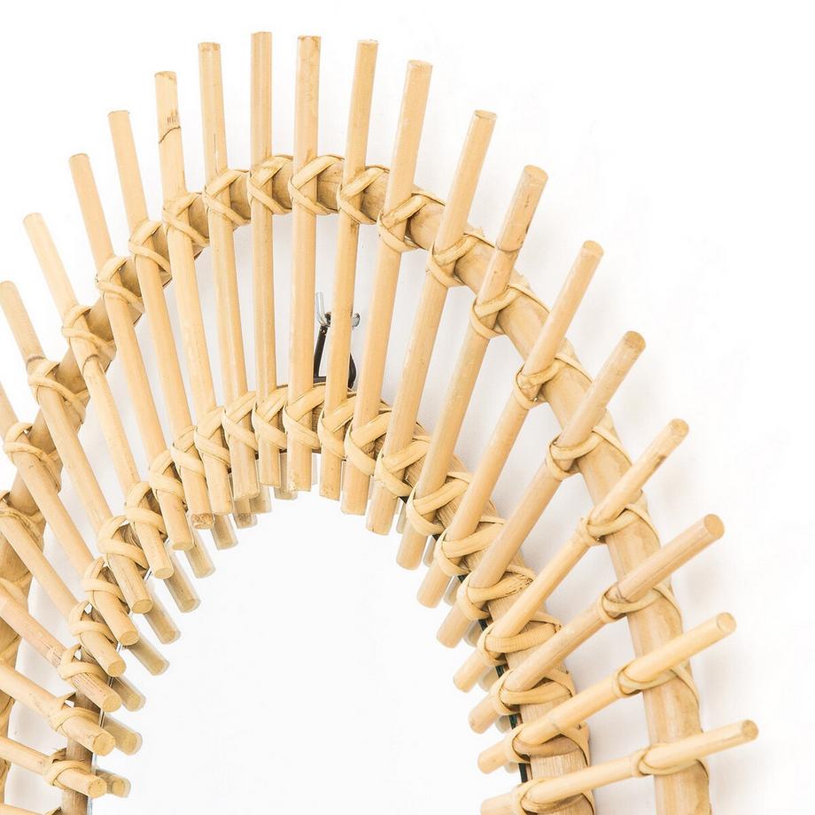 La Redoute Intérieurs Miroir rotin forme soleil Ø60 cm  