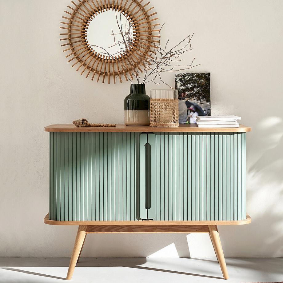 La Redoute Intérieurs Miroir rotin forme soleil Ø60 cm  