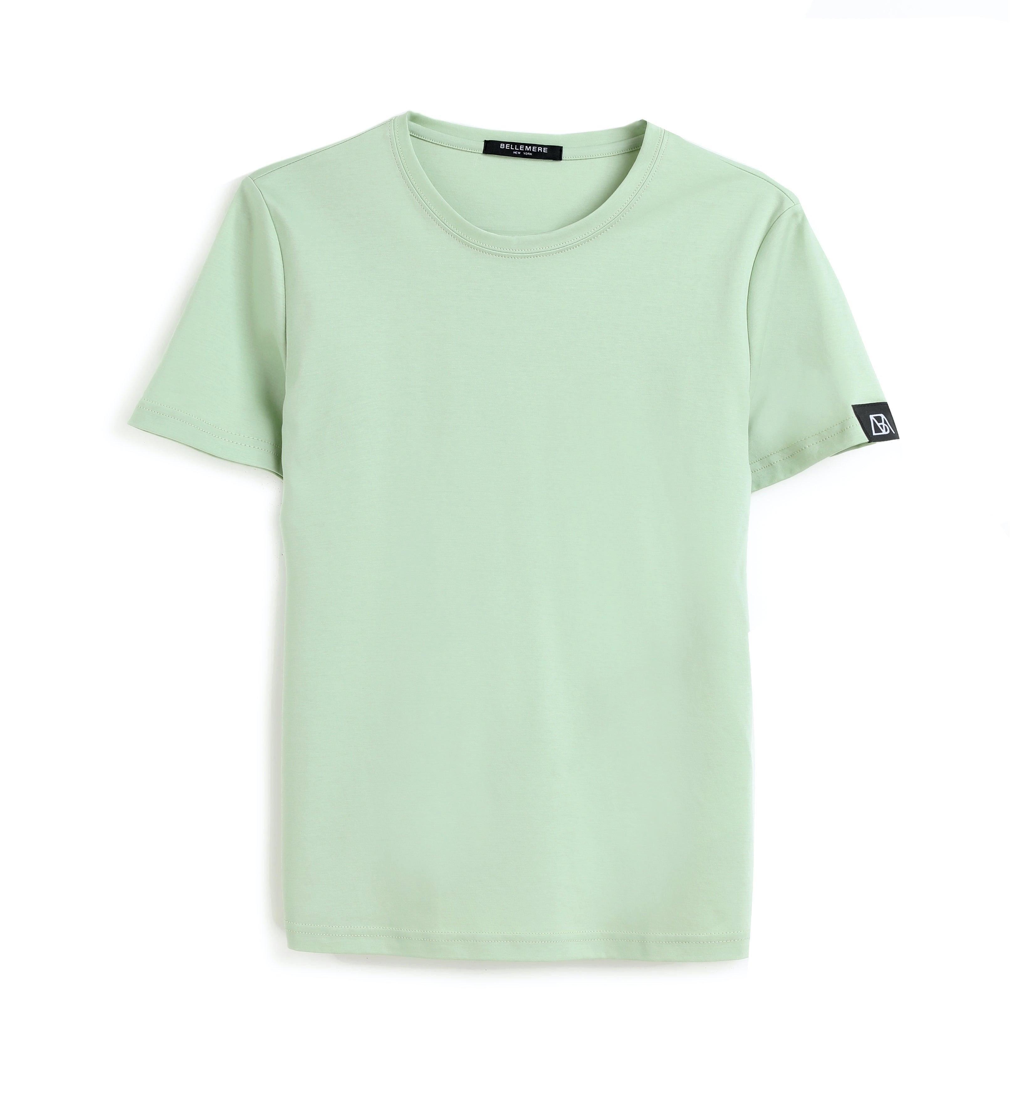 Bellemere New York  Grand T-shirt en coton à col rond 160G 