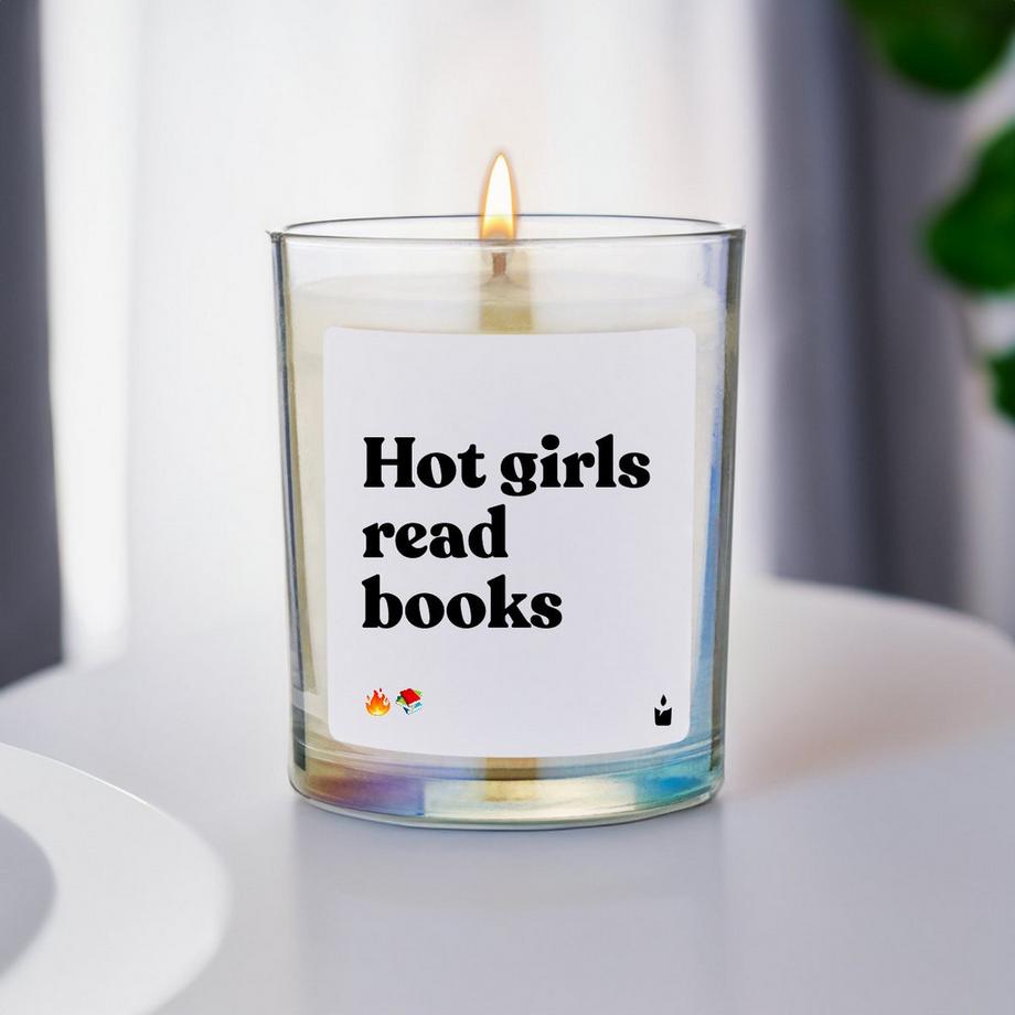 CandleHand Duftkerze Flowery Hot girls read books  