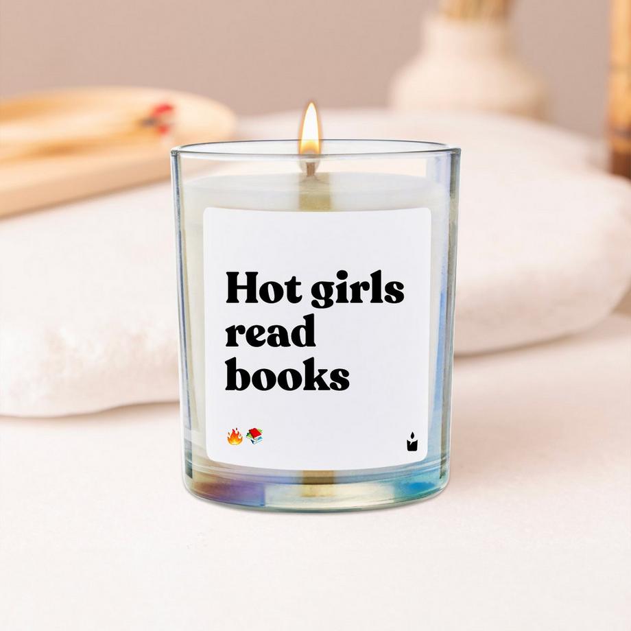 CandleHand Duftkerze Flowery Hot girls read books  