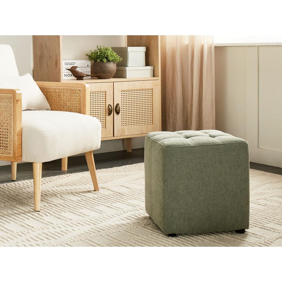 Beliani Pouf aus Stoff  KANSAS  