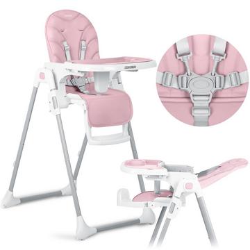 Chaise de salle à manger rose pour enfants Ricokids Tulo