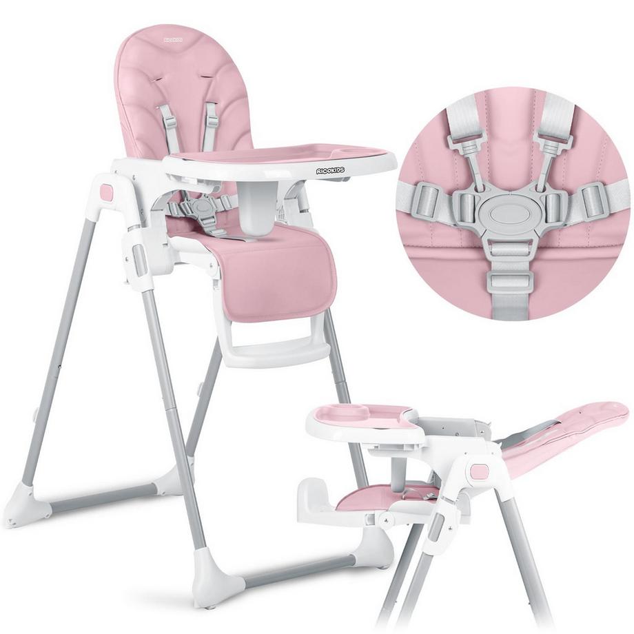 Sedia da Pranzo Rosa per Bambini Ricokids Tulo