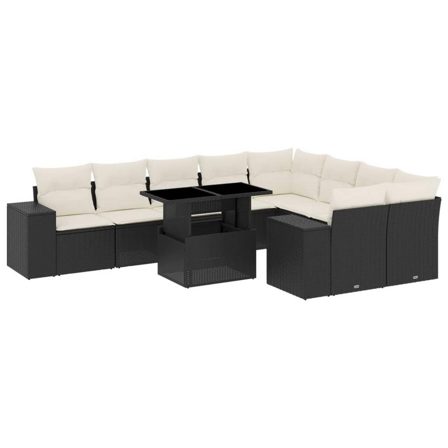 set divano da giardino Polirattan
