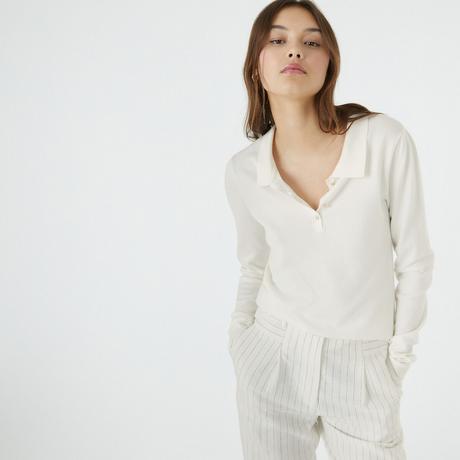 La Redoute Collections  Pull basique col polo 