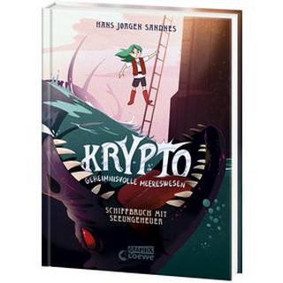 Krypto - Geheimnisvolle Meereswesen (Band 3) - Schiffbruch mit Seeungeheuer Sandnes, Hans Jørgen; Loewe Graphix (Hrsg.); Sandnes, Hans Jørgen (Illustrationen); Erben, Katharina (Übersetzung); Herrmann, Tilo (Übersetzung) Gebundene Ausgabe 