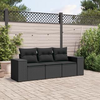 VidaXL set divano da giardino Polirattan  