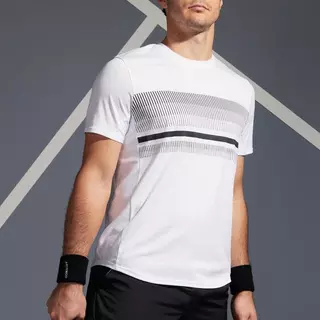 ARTENGO  Tennis-T-Shirt TTS100 Herren weiss Weiss
