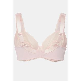 Ulla Popken  Soutien-gorge avec dentelle, armatures et bretelles larges - bonnets B-F 