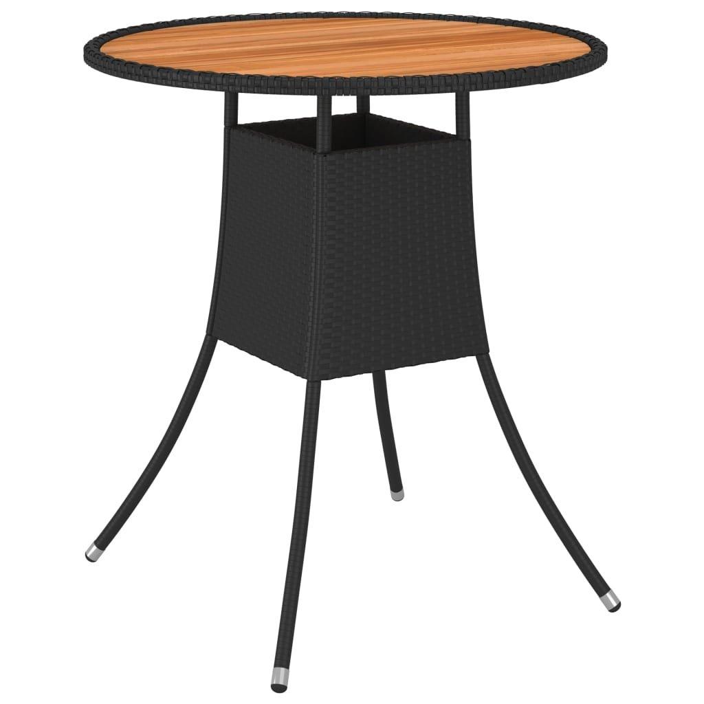 VidaXL Table à manger rotin synthétique  