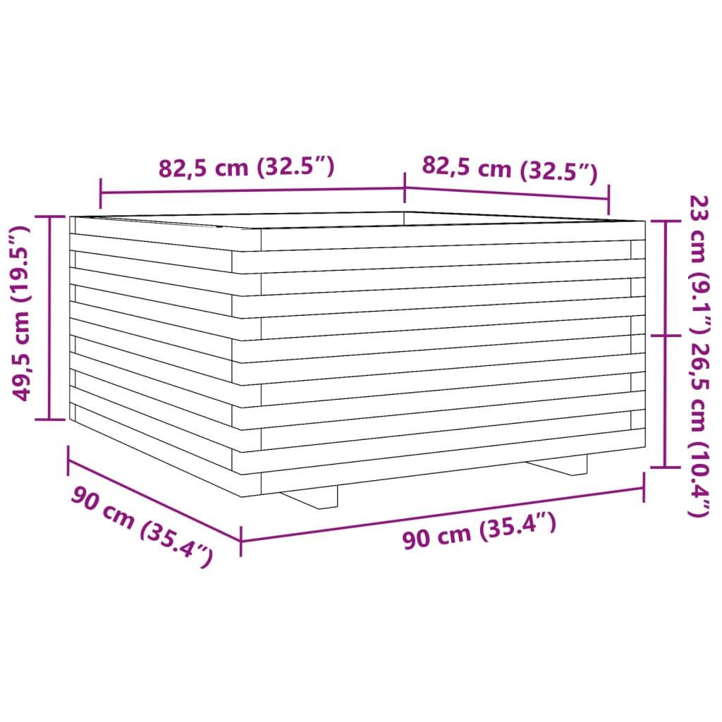 VidaXL fioriera da giardino Legno di pino  