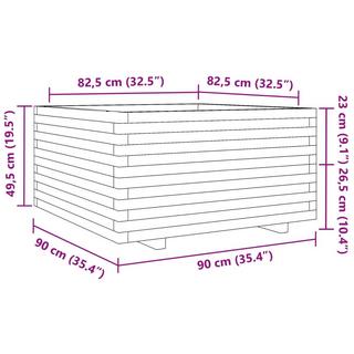 VidaXL Jardinière bois de pin  