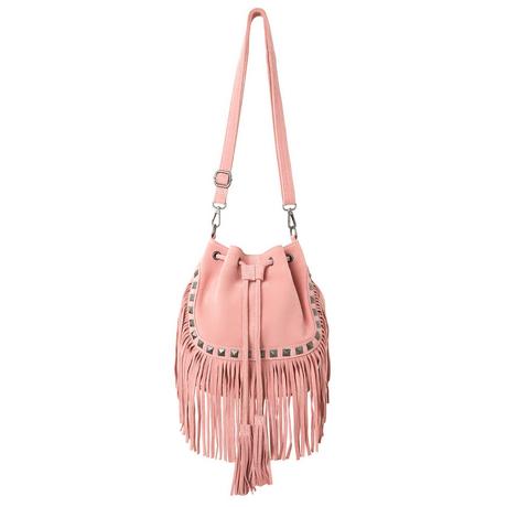 Joe Browns  Wildleder Fransen Crossbody Bucket Bag mit Nieten 