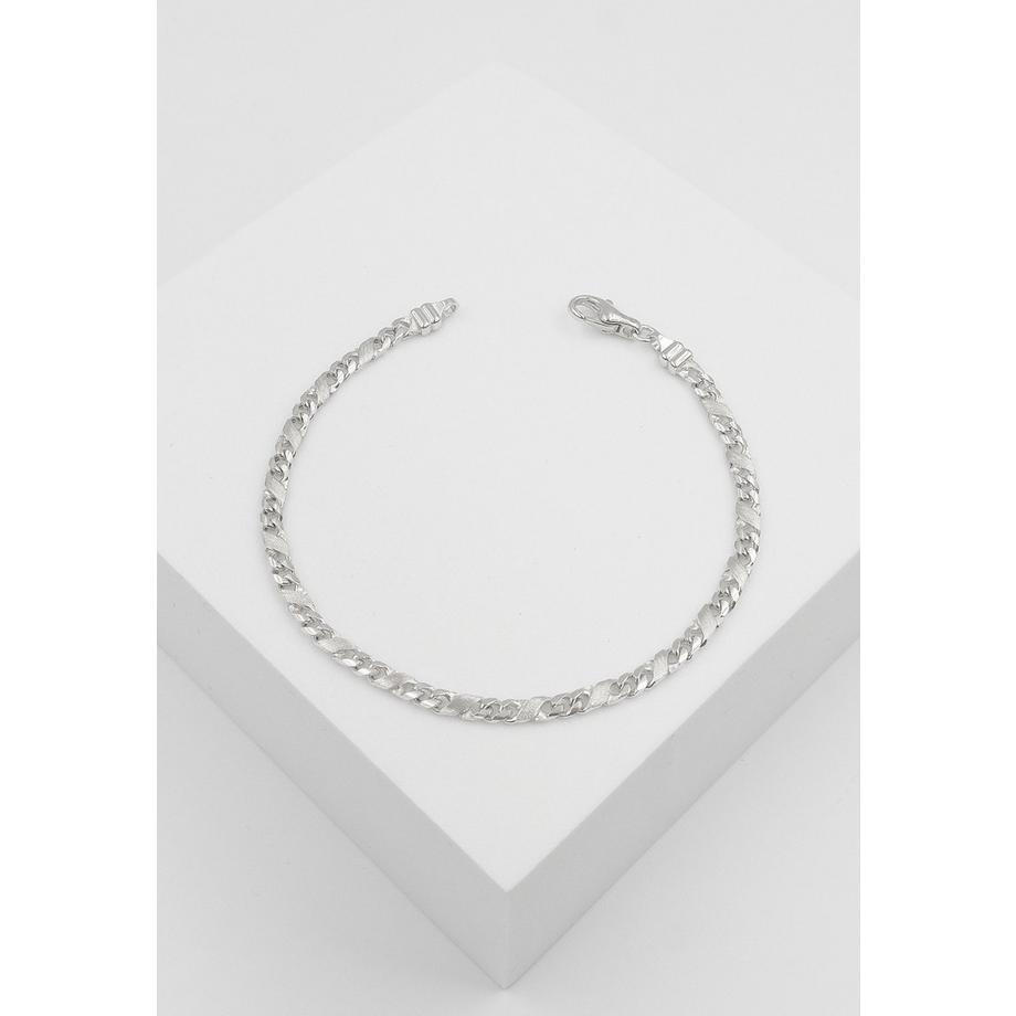 MUAU Schmuck  Bracelet 8er-Kette Weissgold 750, 3.3mm, 19cm 