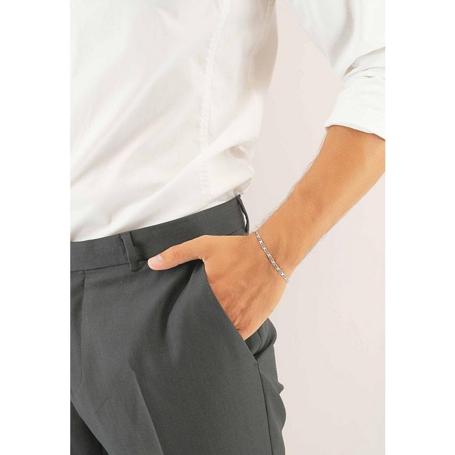 MUAU Schmuck  Bracelet 8er-Kette Weissgold 750, 3.3mm, 19cm 