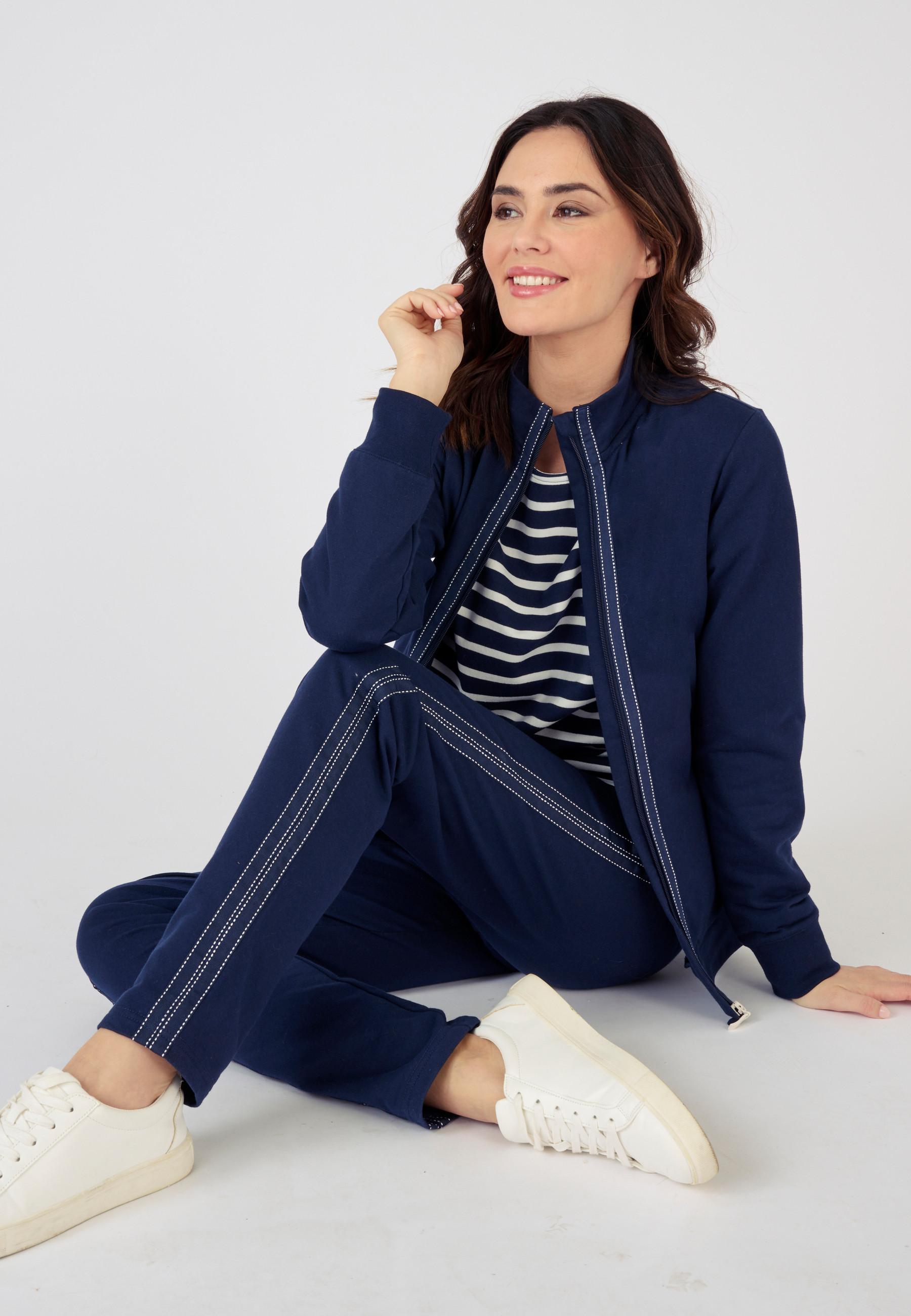 Image of Joggingjacke Mit Reißverschluss Unisex Blau 38/40