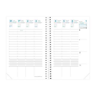 Quo Vadis Einlagen Terminkalender - Spiralbindung - 2025 - Time & Life Pocket - Die Woche Planning - Französisch - Dez/Dez - 10x15 cm  
