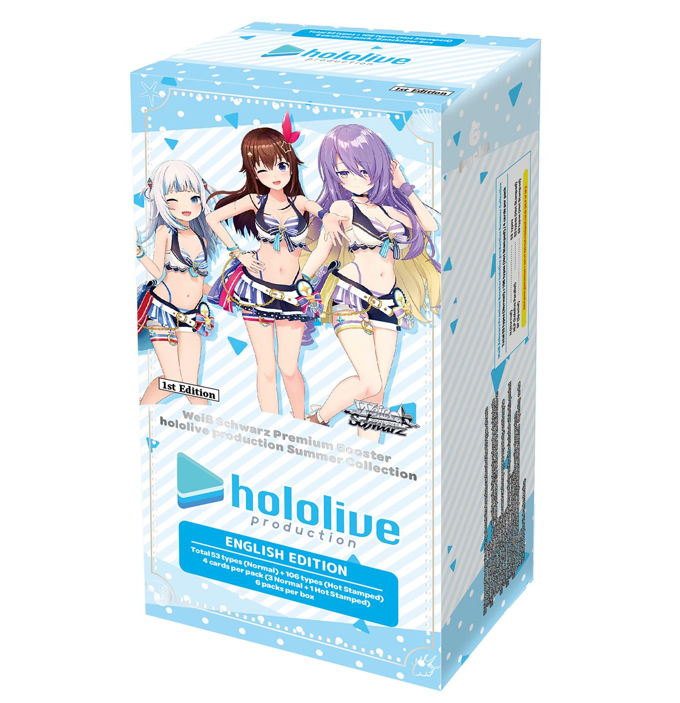 Bushiroad  Hololive Production Summer Collection Premium Booster Display - Weiss Schwarz TCG - EN 